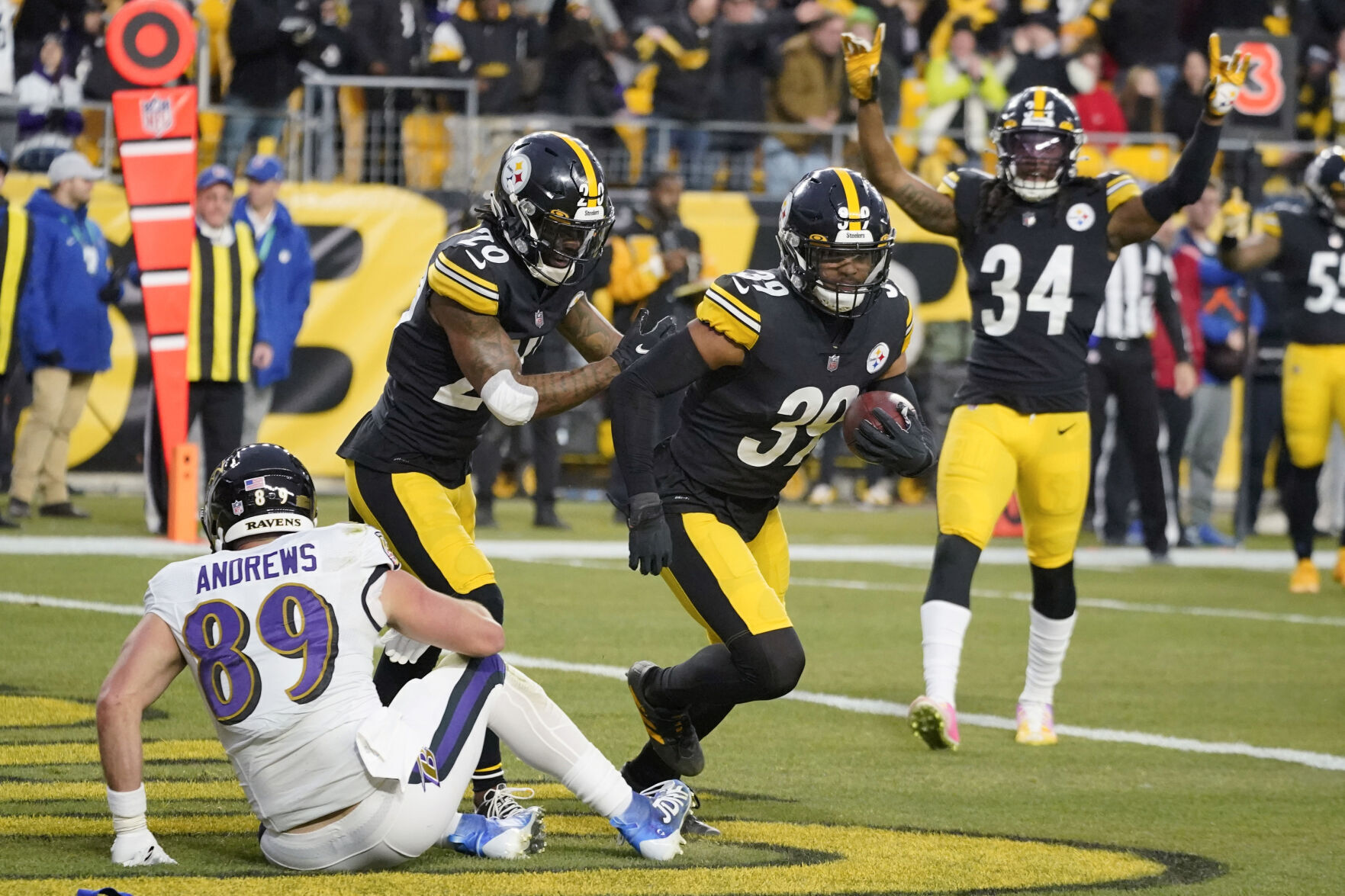 APTOPIX Ravens Steelers Football